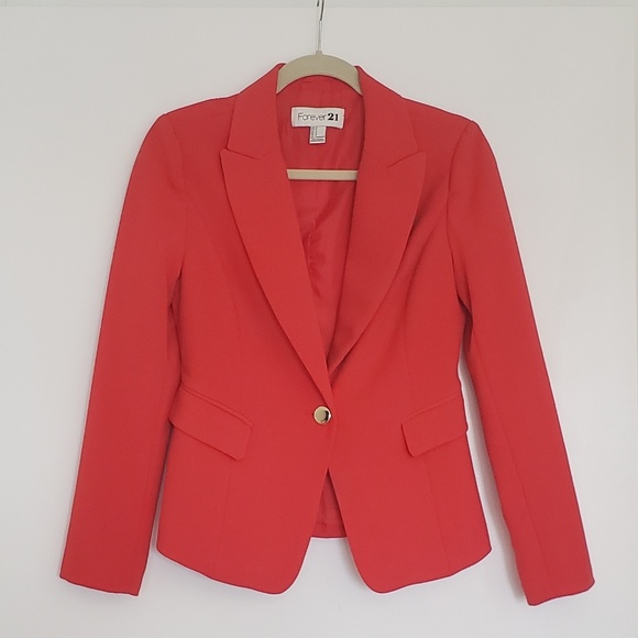 Forever 21 Red Blazer - Picture 1 of 2